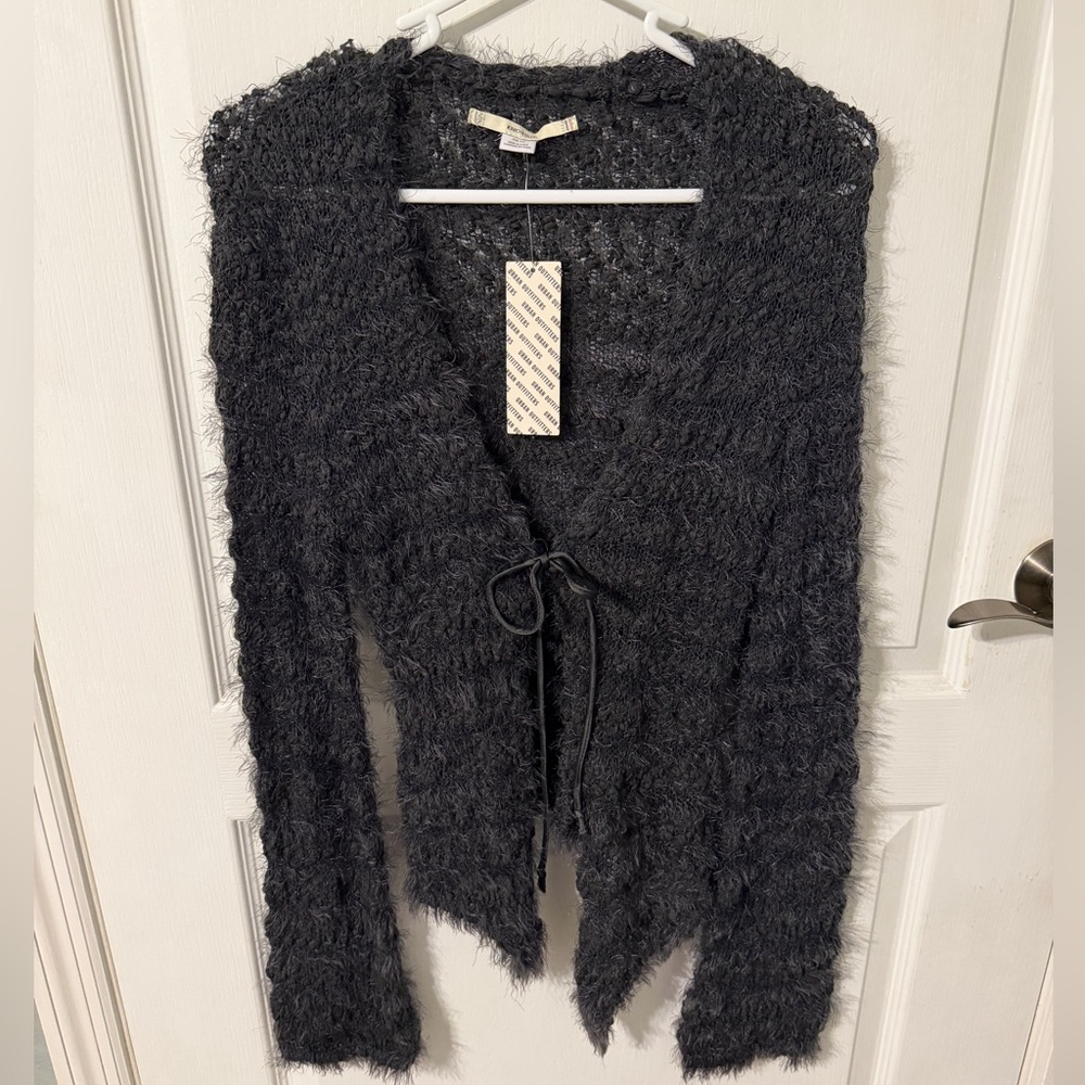 Urban Outfitters Fuzzy Tie-Front Cardigan – XS
